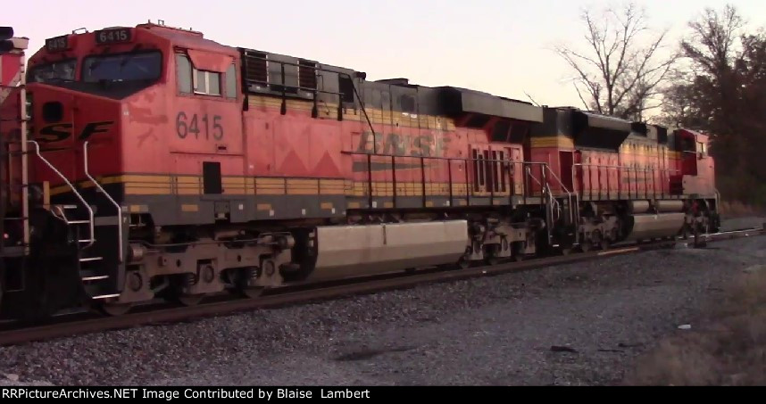 BNSF coal train DPUs